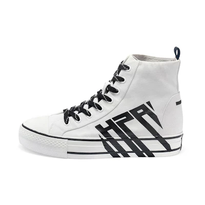 (W) Ash Viky High Top 'Graffiti Black White'