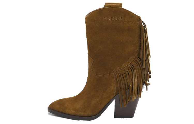 (W) Ash Vintage Fringe Suede Short Boots 'Brown'