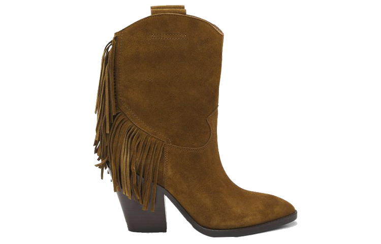 (W) Ash Vintage Fringe Suede Short Boots 'Brown' 圖 2