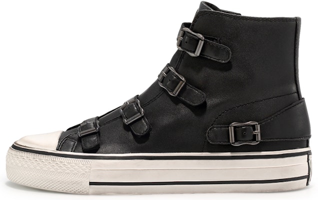 (Women) Ash Virgin 'Black Leather High-Top Wedge Sneakers' SS20-V-132212-001 Buy (Women) Ash Virgin 'Black Leather High-Top Wedge Sneakers' SS20-V-132212-001