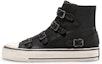 Buy (Women) Ash Virgin 'Black Leather High-Top Wedge Sneakers' SS20-V-132212-001