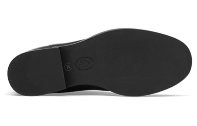 Shop ASH WALK 顯瘦彈力 高筒靴 女款 黑色