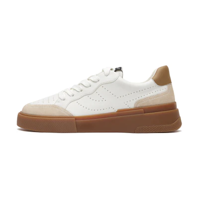 (W) Ash White 'Free Series Color-Block Fashion Sneakers'