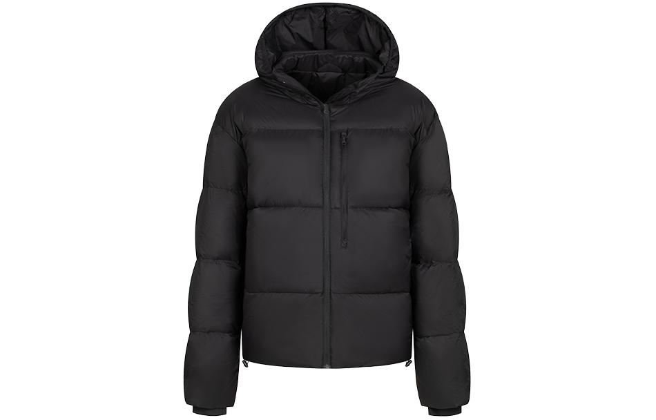(Women) Asics  Black Windproof Down Jacket Hooded Casual Warm Coat. 2032C936-001