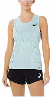 (Women) ASICS Actibreeze Logo Loose Fit Singlet Sleeveless Top Women Light Blue 2092A329-405 (Women) ASICS Actibreeze Logo Loose Fit Singlet Sleeveless Top Women Light Blue 2092A329-405