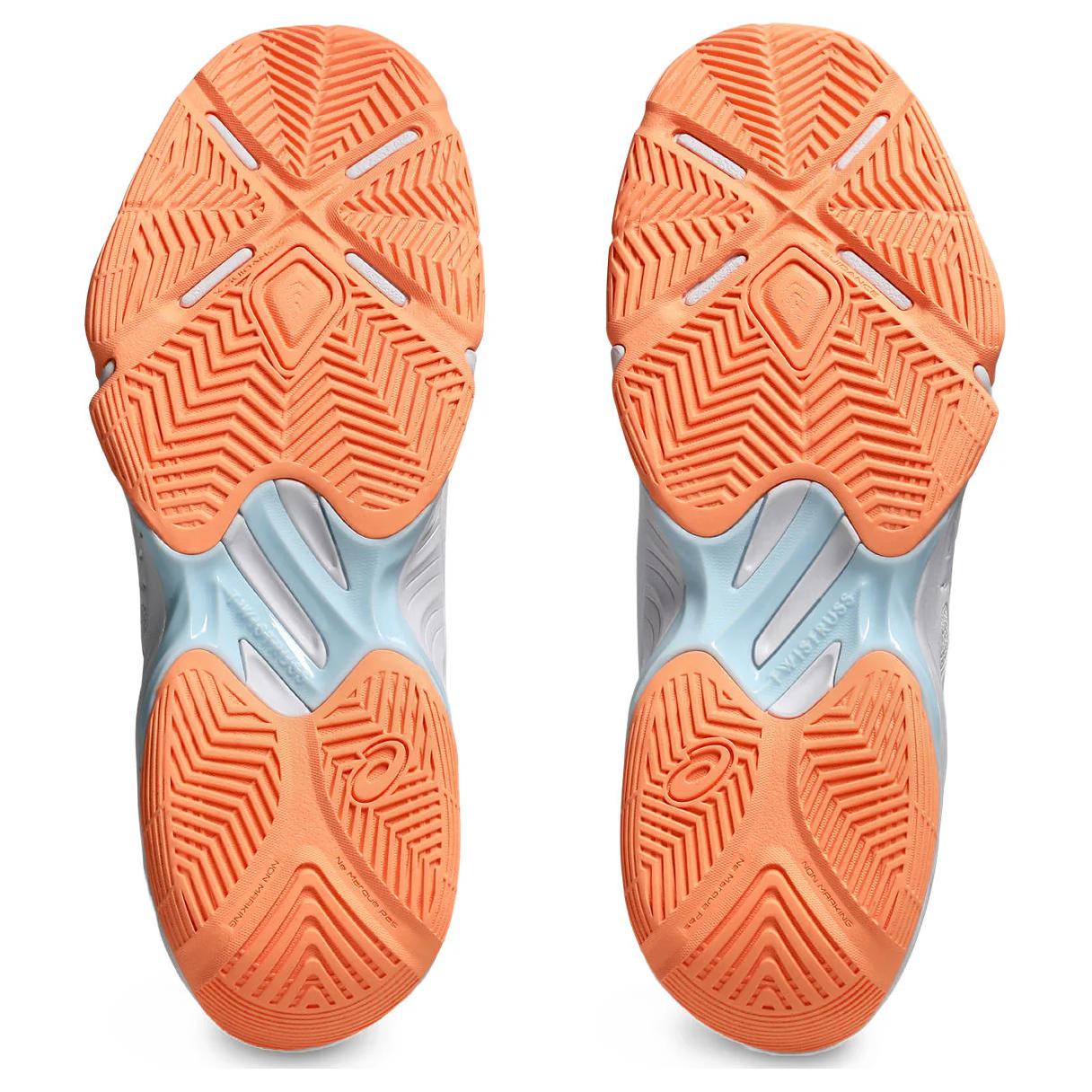 Details for (W) アシックス ブレード FF ''ホワイト グレー ブルー オレンジ'' 1072A094-102