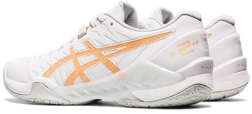 (W) アシックス BLAST FF 2 ランニングシューズ 白/金 1072A046-102 Shop (W) アシックス BLAST FF 2 ランニングシューズ 白/金 1072A046-102