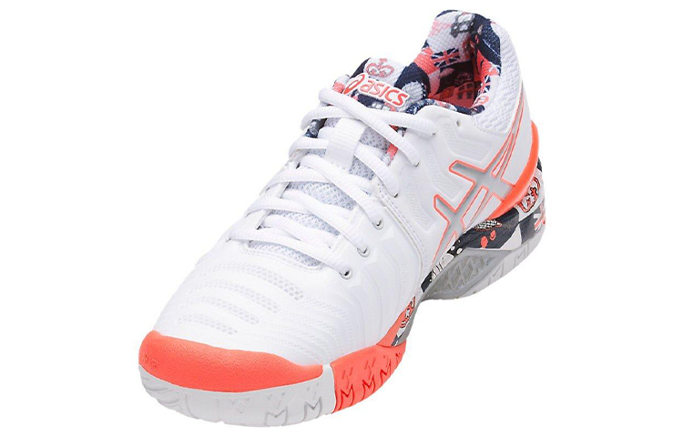 Shop (W) ASICS Classic Tempo ''Wit Oranje'' E765Y-0193
