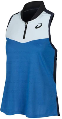 (Women) ASICS Colorblock Sleeveless Racerback Tank Top Blue/Navy. 2042A249-410 Buy (Women) ASICS Colorblock Sleeveless Racerback Tank Top Blue/Navy. 2042A249-410
