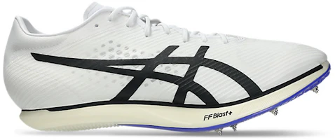 (Women) ASICS Cosmoracer MD 3 Running Shoes White/Cobalt Burst 1093A221-101 (Women) ASICS Cosmoracer MD 3 Running Shoes White/Cobalt Burst 1093A221-101