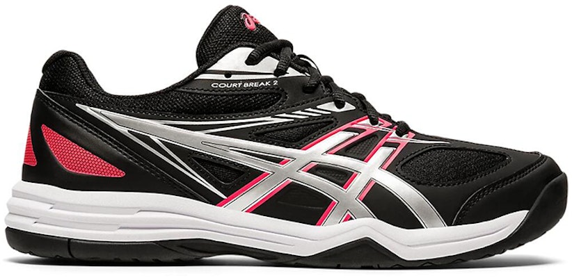 (W) ASICS Court Break 2 Kasut Larian Hitam/Perak 1073A013-003 Order (W) ASICS Court Break 2 Kasut Larian Hitam/Perak 1073A013-003