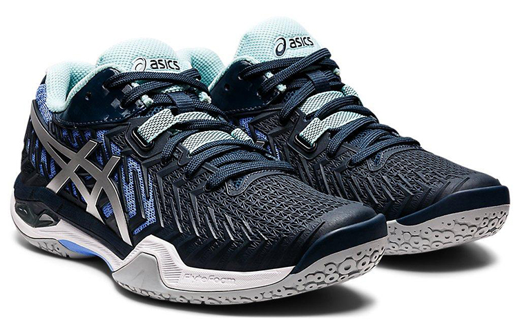 Lookbook (W) ASICS Court Control FF 2 ''Zwart Zilver Blauw'' 1072A057-404