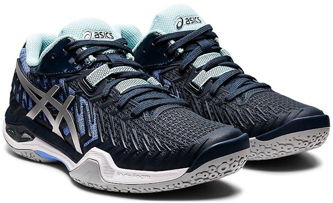 (Women) ASICS Court Control FF 2 'Black Silver Blue' 1072A057-404 Lookbook (Women) ASICS Court Control FF 2 'Black Silver Blue' 1072A057-404