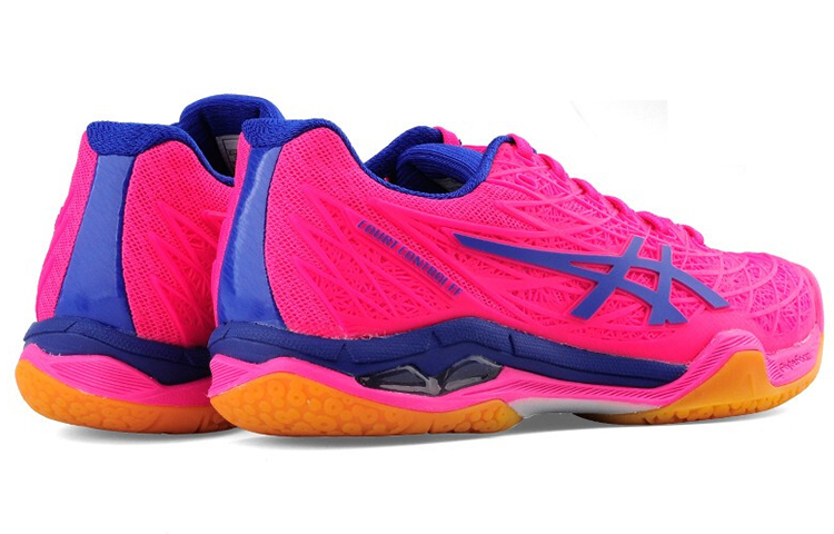 Order Asics羽毛球控制FF女款 粉藍 跑步鞋