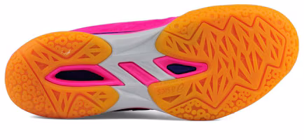 Shop Asics羽毛球控制FF女款 粉藍 跑步鞋