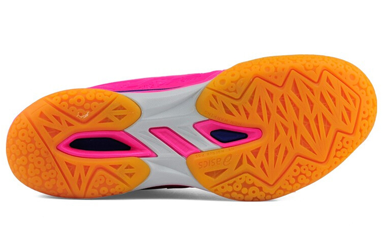 Shop Asics羽毛球控制FF女款 粉藍 跑步鞋