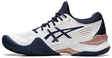 (Women) ASICS Court Ff 2 Clay White/Blue 1042A075-102 (Women) ASICS Court Ff 2 Clay White/Blue 1042A075-102