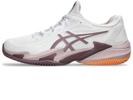 (Women) ASICS Court FF 3 Clay White Watershed Rose 1042A221-104 (Women) ASICS Court FF 3 Clay White Watershed Rose 1042A221-104