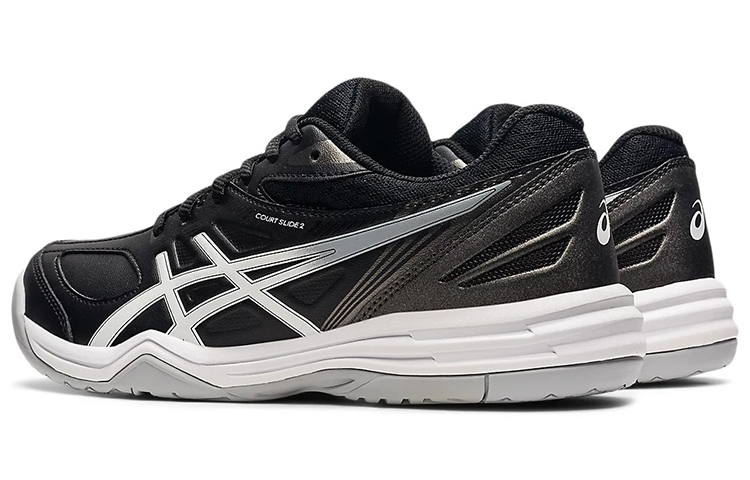 Shop (W) ASICS Court Slide 2 ''Noir Argent'' 1042A149-002