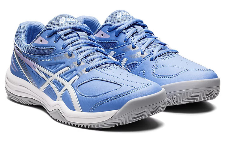 Lookbook (Women) ASICS Court Slide 2 'Blue-White' 1042A147-402