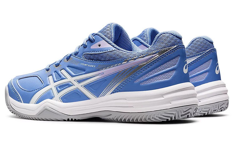 Shop (Women) ASICS Court Slide 2 'Blue-White' 1042A147-402