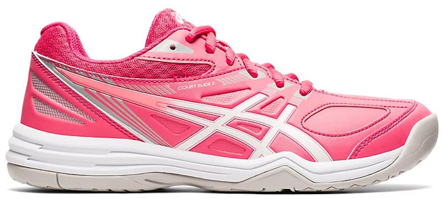 (Women) ASICS Court Slide 2 Runnning Shoes Pink/White 1042A149-700 Order (Women) ASICS Court Slide 2 Runnning Shoes Pink/White 1042A149-700