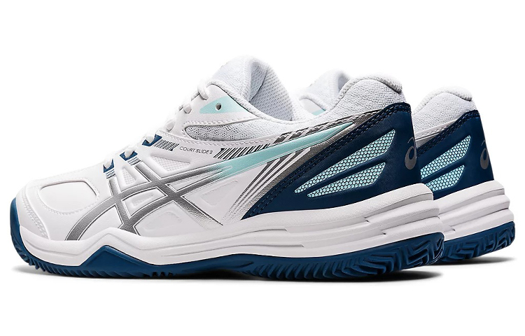 Shop (W) ASICS Court Slide 2 ''Blanc Bleu'' 1042A147-103