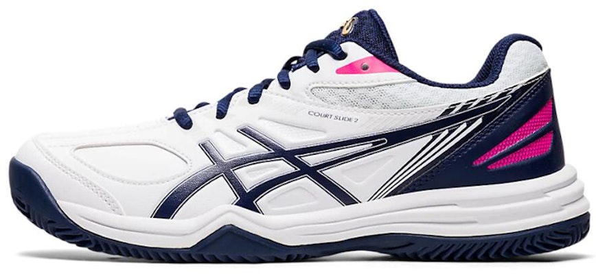 (W) ASICS Court Slide 2 'Putih Biru Pink' 1042A147-100 Buy (W) ASICS Court Slide 2 'Putih Biru Pink' 1042A147-100