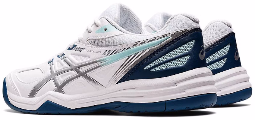 (W) ASICS Court Slide 2 ''Blanc Bleu Profond'' 1042A149-103 Shop (W) ASICS Court Slide 2 ''Blanc Bleu Profond'' 1042A149-103