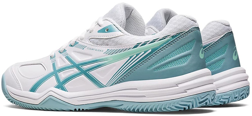 (W) 亚瑟士 Court Slide 2 粘土场 '白蓝' 1042A147-104 Shop (W) 亚瑟士 Court Slide 2 粘土场 '白蓝' 1042A147-104