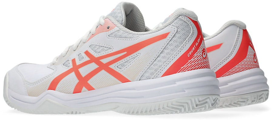 (W) ASICS Court Slide 3 Clay/Oc 'Putih Sun Coral' Tenis Sepatu 1042A230-102 Lookbook (W) ASICS Court Slide 3 Clay/Oc 'Putih Sun Coral' Tenis Sepatu 1042A230-102