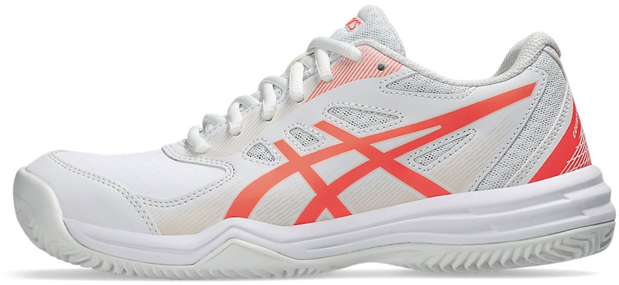 (W) ASICS Court Slide 3 Clay/Oc 'Putih Sun Coral' Tenis Sepatu 1042A230-102 Cheap (W) ASICS Court Slide 3 Clay/Oc 'Putih Sun Coral' Tenis Sepatu 1042A230-102