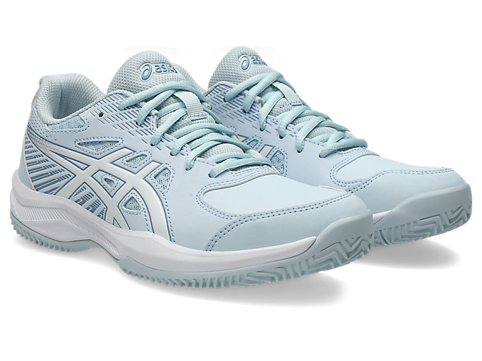 Order (W) ASICS コートスライド 4 クレー/OC テニスシューズ スカイ/ホワイト 1042A284-401