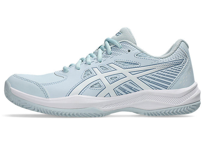 Cheap (W) ASICS コートスライド 4 クレー/OC テニスシューズ スカイ/ホワイト 1042A284-401