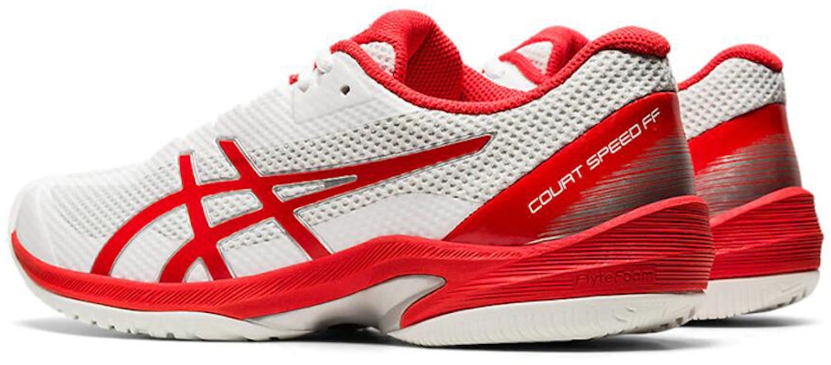 (W) ASICS Court Speed FF 'Blanco Rojo Fuego' 1042A080-105 Lookbook (W) ASICS Court Speed FF 'Blanco Rojo Fuego' 1042A080-105