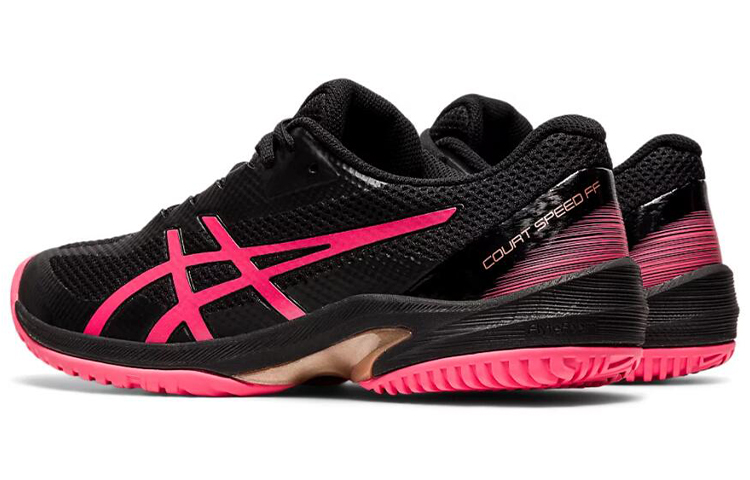 Lookbook 亞瑟士 Court Speed FF CC 跑步鞋 女款 黑紅