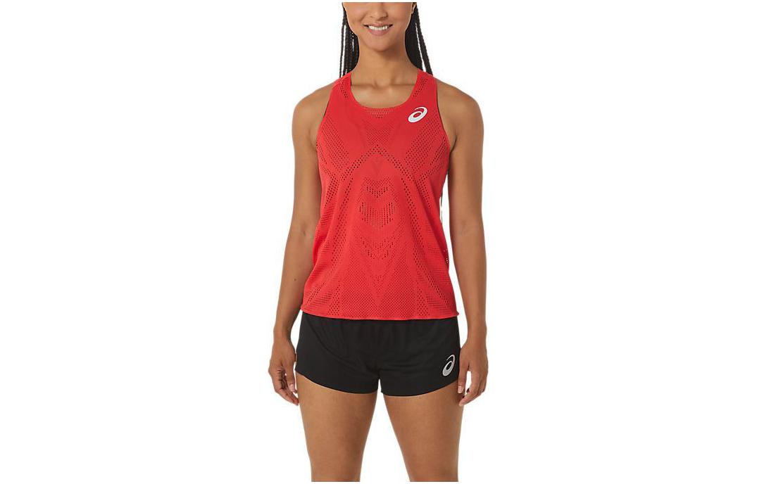 (Women) ASICS Ctibreeze Jacquard Red Sleeveless Casual Crewneck Tank 2092A379-602