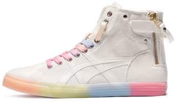 (Women) ASICS Double Clutch Milk White Retro Casual High Board Shoe 'White Pink' 1202A079-101 (Women) ASICS Double Clutch Milk White Retro Casual High Board Shoe 'White Pink' 1202A079-101