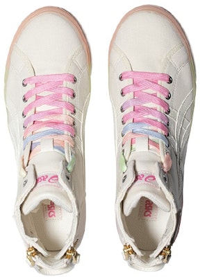 (W) ASICS Double Clutch Retro Casual Alta 'Blanco Rosa' Zapatilla Unisex Blanca 1202A079-101 Lookbook (W) ASICS Double Clutch Retro Casual Alta 'Blanco Rosa' Zapatilla Unisex Blanca 1202A079-101