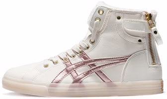(Women) ASICS Double Clutch Fleece Retro High Board Shoe Milk White/Gold 1202A078-100 (Women) ASICS Double Clutch Fleece Retro High Board Shoe Milk White/Gold 1202A078-100