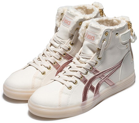 (W) アシックス ダブルクラッチ フリース レトロハイ (ミルクホワイト/ゴールド) 1202A078-100 Lookbook (W) アシックス ダブルクラッチ フリース レトロハイ (ミルクホワイト/ゴールド) 1202A078-100