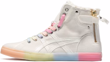 (Women) ASICS Double Clutch Retro Fleece High Board Shoe Milk White 1202A078-101 (Women) ASICS Double Clutch Retro Fleece High Board Shoe Milk White 1202A078-101