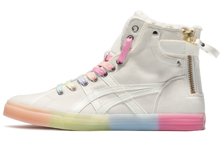 (Women) ASICS Double Clutch Retro Fleece High Board Shoe Milk White 1202A078-101