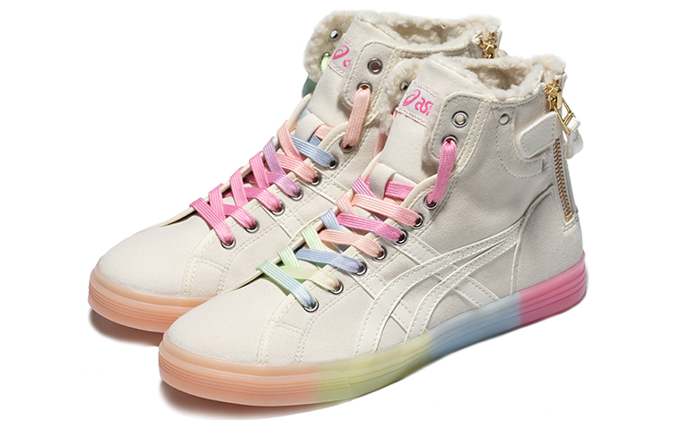 Order (W) ASICS Double Clutch Retro Fleece High Board Shoe Putih Susu 1202A078-101