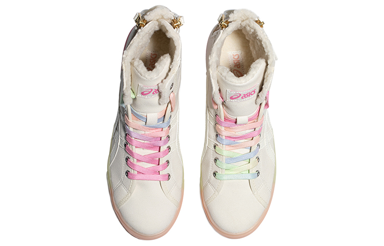 Lookbook (W) ASICS Double Clutch Retro Fleece High Board Shoe Putih Susu 1202A078-101