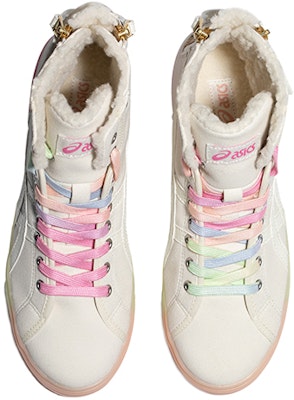 (W) ASICS Double Clutch Retro Fleece High Board Shoe Putih Susu 1202A078-101 Lookbook (W) ASICS Double Clutch Retro Fleece High Board Shoe Putih Susu 1202A078-101