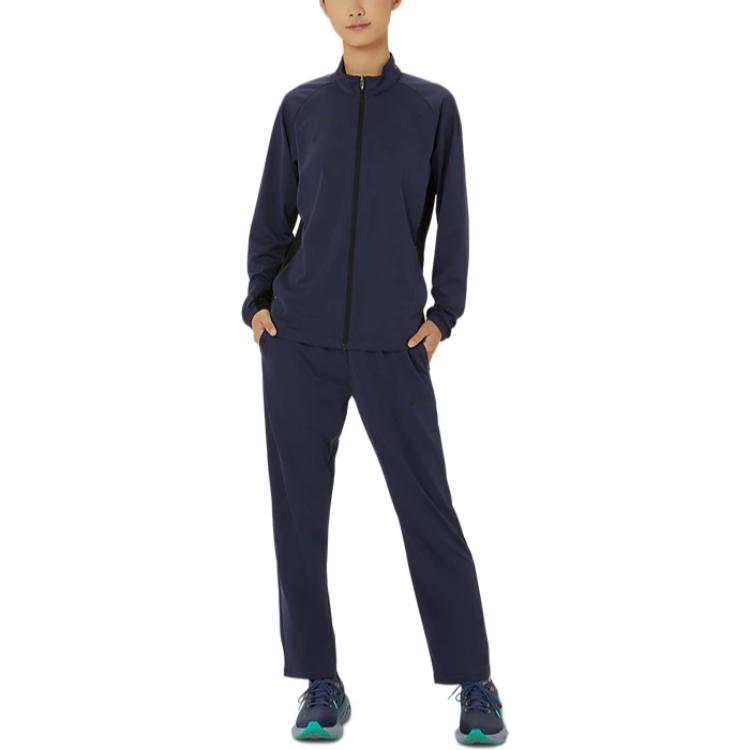 (Women) ASICS Dry Training Soft Quick-Dry Jacket - Midnight Color 2032D070-400