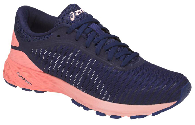 Lookbook (W) ASICS Dynaflyte 2 Donkerblauw/Roze Sneakers T7D5N-4901