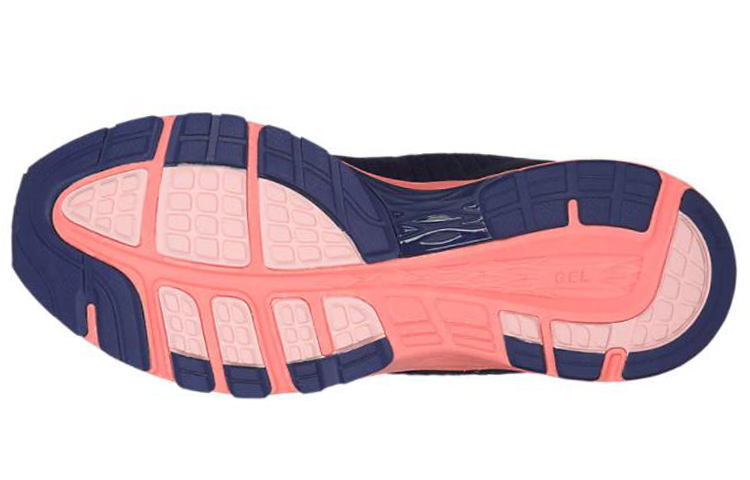 Details for (W) ASICS Dynaflyte 2 Donkerblauw/Roze Sneakers T7D5N-4901