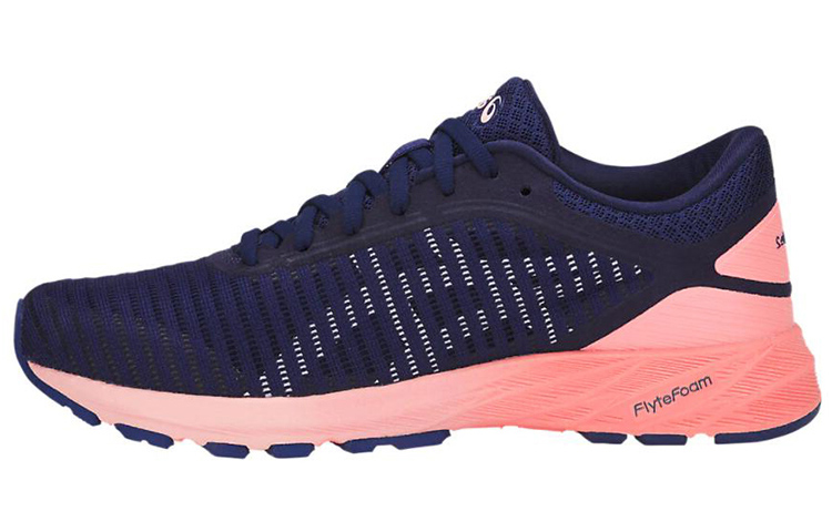 (Women) ASICS Dynaflyte 2 Dark Blue/Pink Sneakers T7D5N-4901